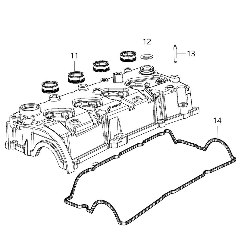 SUNNER THINKEN PCV Valve Seal O-Ring for Dodge Dart 2012-2017 for Fiat 500 2012-2017 for Fiat 500L 2012-2017 for Fiat 500X 2012-2017 for Jeep Renegade 2015-2018 for Jeep Compass 2018-2019# 4893446AB 4893446AA - Image 3
